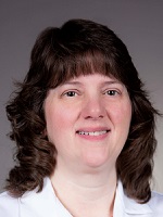 professional photo of Michelle Spencer in her lab coat head shot